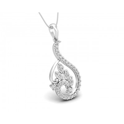 Gail Round Brilliant Diamond Pendant